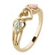 Genuine Diamond & Heart Ladies' Ring - By Mt Rushmore